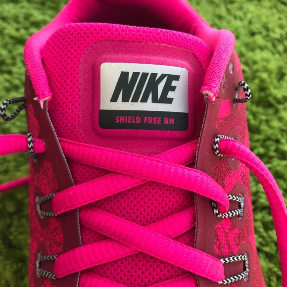NWT NikeID Shield Free Run Print Pink WMNS - Picture 8 of 8